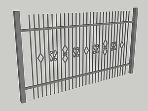 Wzór ogrodzenia, seria Premium, model PM6