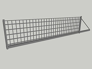 Wzór bramy przesuwnej, seria Basic, model B7