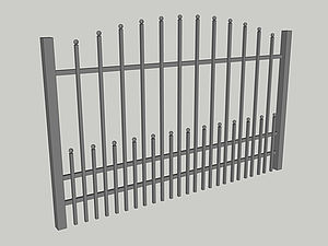 Wzór ogrodzenia, seria Premium, model PM7