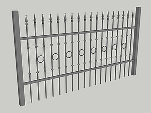 Wzór ogrodzenia, seria Classic, model C4