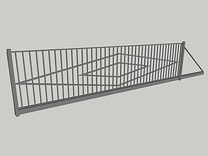 Wzór bramy przesuwnej, seria Modern, model M7