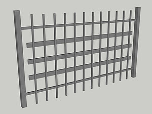 Wzór ogrodzenia, seria Basic, model B8