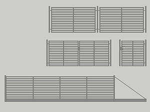 Wzór ogrodzenia posesyjnego, Seria Modern, Model M1