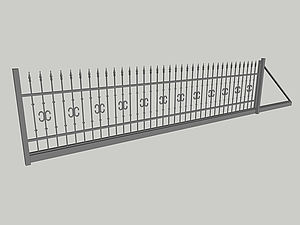 Wzór bramy przesuwnej, seria Classic, model C5
