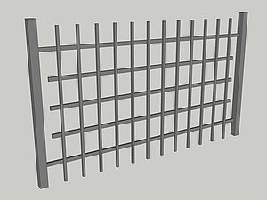 Wzór ogrodzenia, seria Basic, model B7