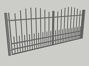 Wzór bramy dwuskrzydłowej, seria Premium, model PM7