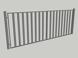 Wzór bramy dwuskrzydłowej, seria Basic, model B5